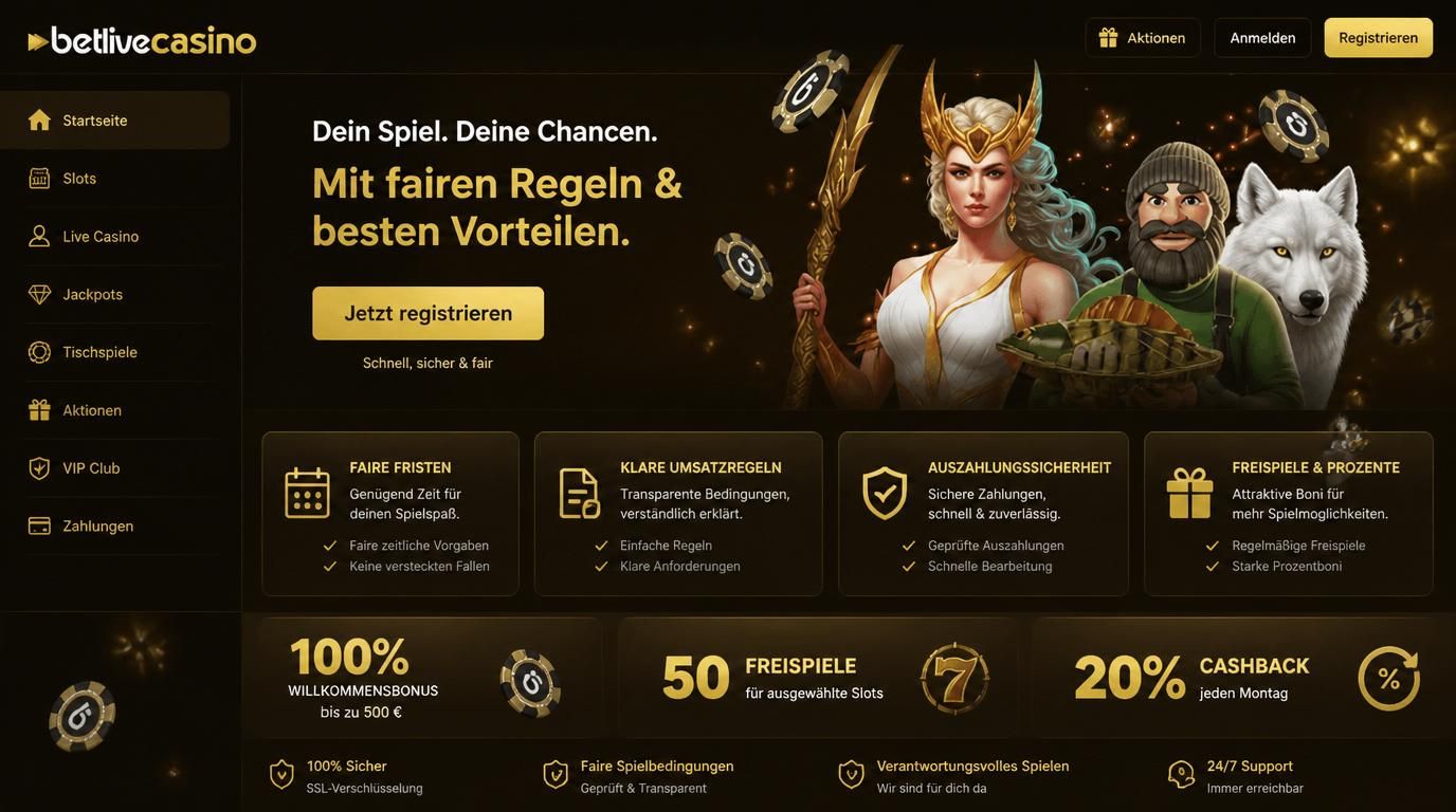 Eine Grafik mit Fokus auf Fairness, Umsatzregeln und Transparenz im Bonuswesen.