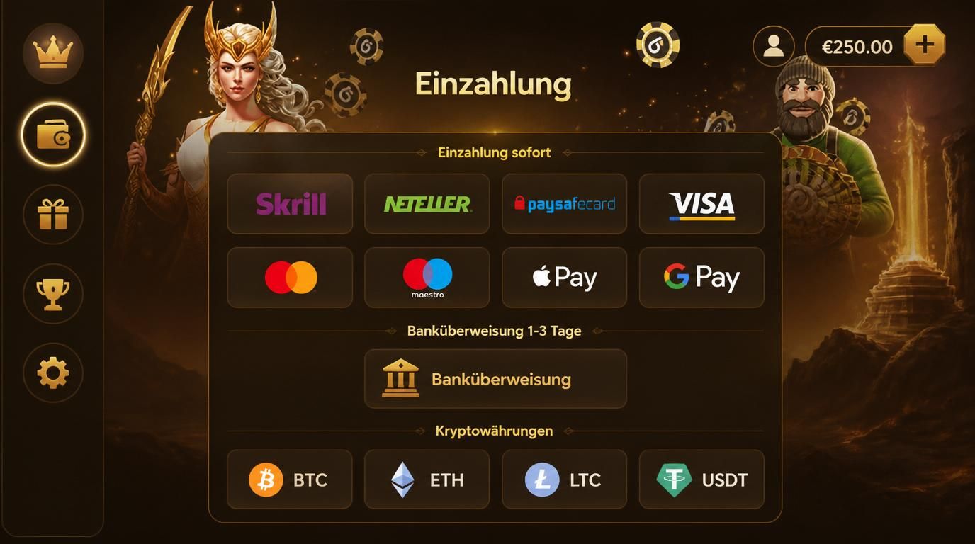 Einzahlungstempo – E-Wallets sofort, Banküberweisungen langsam.
